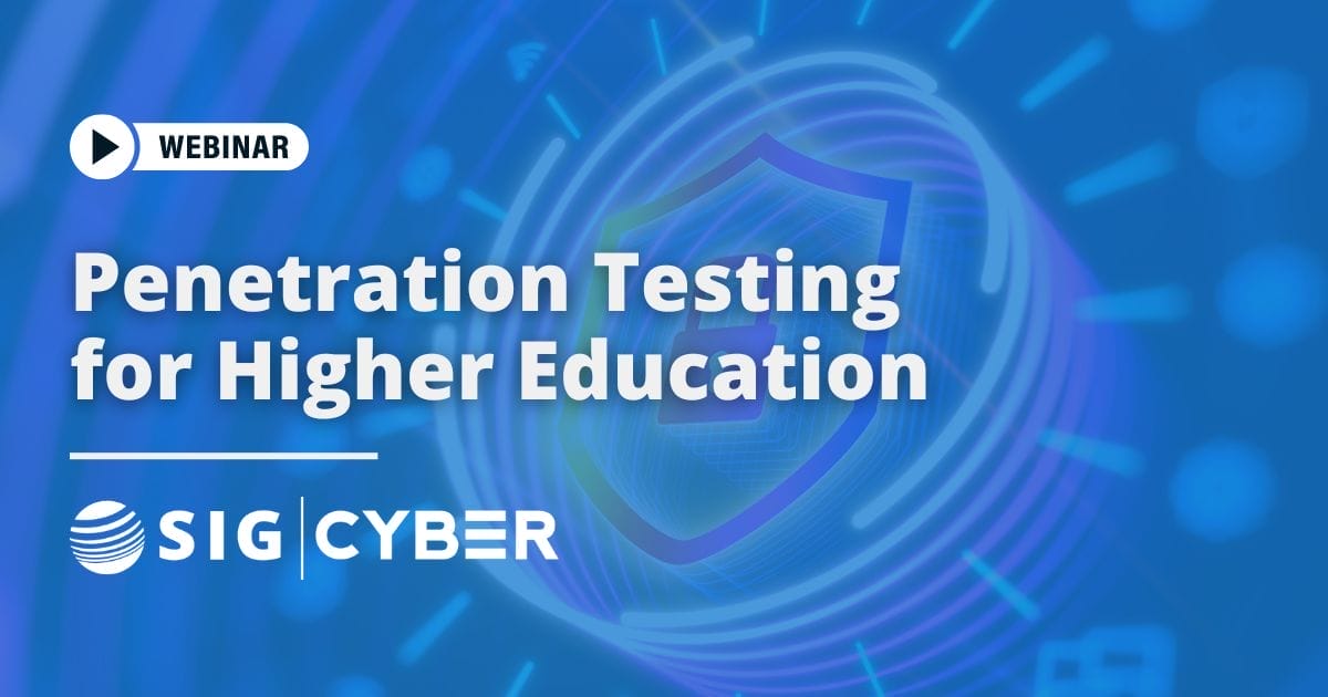 Pen Testing for Higher Education