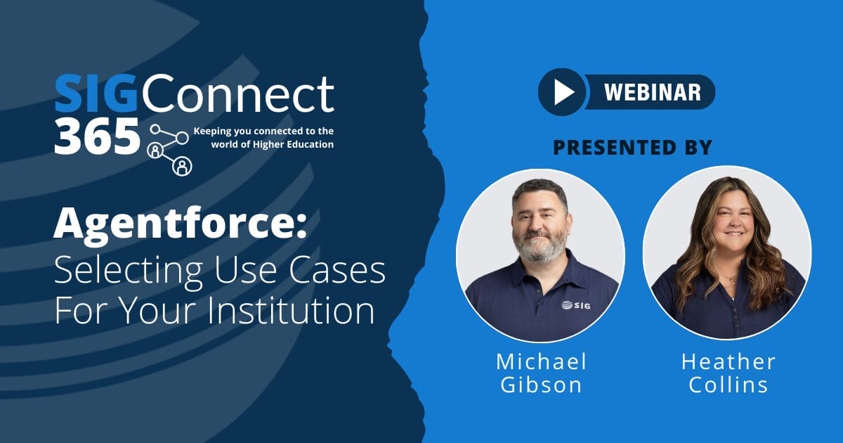 Webinar Agentforce Selecting Use Cases for Your Institution